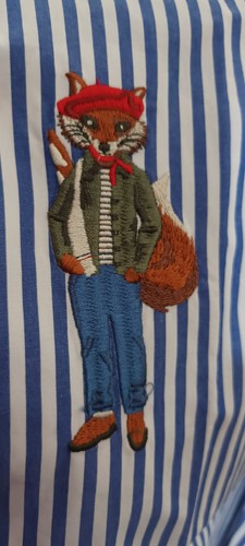 Joules blue striped jonty - joules, fox