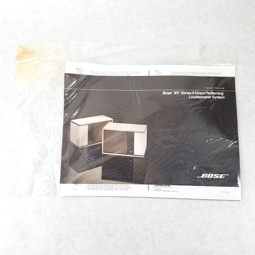 Bose 301 series - series, ii