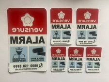 VERISURE, The Original deterrent. Set Of 6 Window Stickers.
