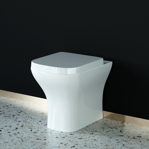 Back wall square - wall, toilet