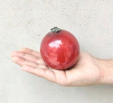 Antique German Kugel Red Glass