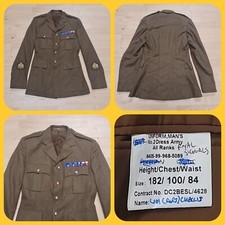 uniform no 2 dress army royal signals jacket height 182 chest 100 waist 84 