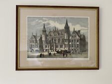 Birmingham Law Courts, Huge Double-Folio 1880s Framed, Antique Print