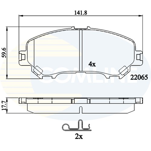 Brake pads set for - for, nissan