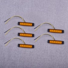 10Pcs Yellow 12V 6 LED Side