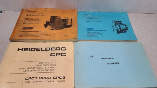 Parts book original heidelberg - parts,