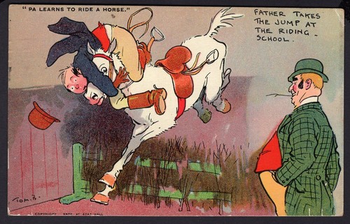 1907 used tom browne postcard - used,