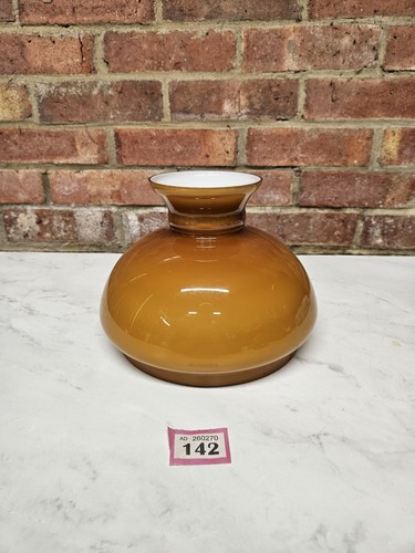 Vintage orange glass - orange, lamp