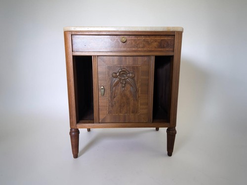 Antique french bedside - bedside, cabinet
