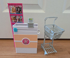Barbie supermarket Till And Trolley.