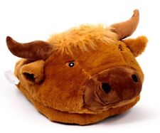 Highland Cow Coo Large Plush Cosy Foot Warmer Slipper New Xmas Gift?