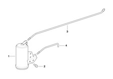BMW Genuine Activated Carbon Container Outlet Pipe Fits E36 16131184210