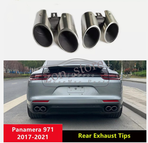 971 silver tail exhaust - silver, tip