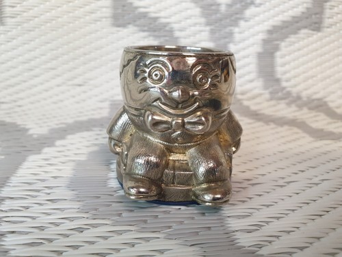 Vintage silver plated humpty - silver,