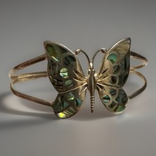 Sterling Silver Abalone Inlay