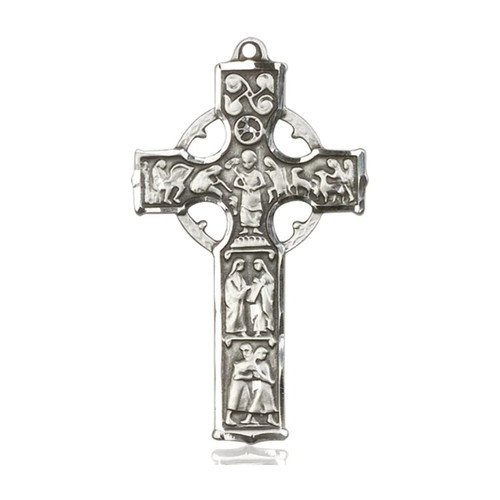 Celtic cross medal sterling - celtic,