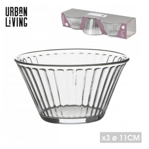 Glass bowls 250ml set 3 - bowls, of