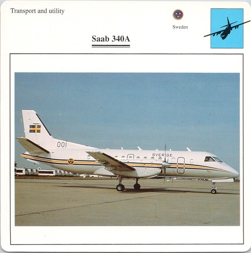 Saab 340a transport warplane - transport,
