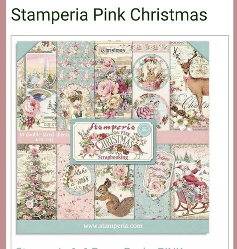 Stamperia pink christmas - pink,