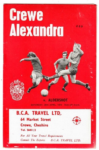 Crewe alexandra 1971 - crewe, 1971-72