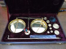 VINTAGE PORTABLE JEWELLERS SCALES.....BOXED -- MADE IN INDIA