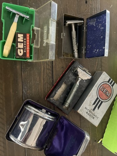 Vintage razor lot gem - gem, 4