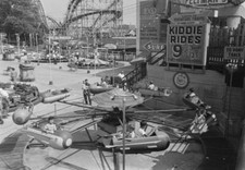 Kiddie rides the fairground - the,