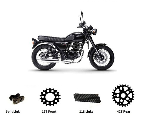 Chain sprocket set - &, black