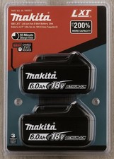 2Pack Genuine Makita BL1860B-2