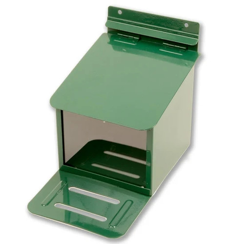 Metal squirrel feeder box - feeder,