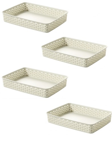 Cream paper tray - 4,