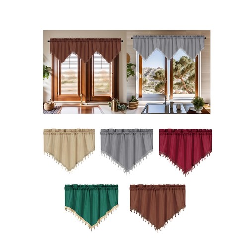 Valance curtain for window - for,