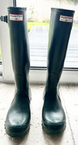 Hunter wellies green - green,, ladies
