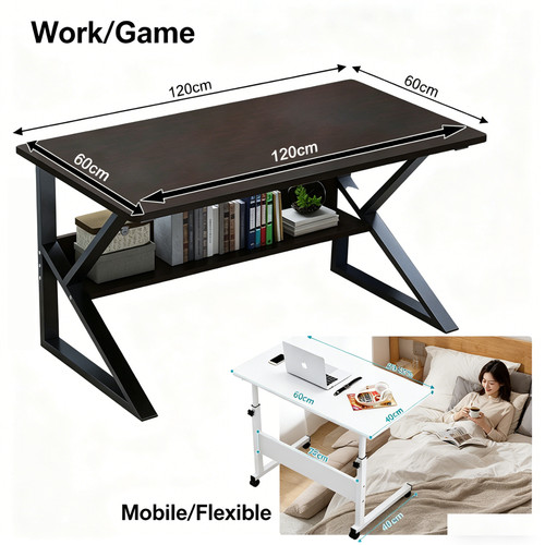 120cm gaming desk shaped - gaming, +