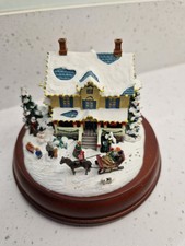 Thomas Kinkade Hawthorne Village Victorian Lights Christmas Eve