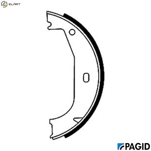 Brake shoe set parking - parking,
