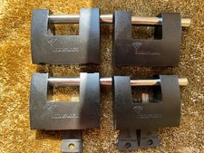 4x Mul T Lock SBNE12 Container padlocks keyed alike with 3 keys 12mm pin