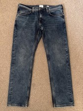 MUSTANG Thermo X Oregon Tapered Jeans W35 L30 Blue Cotton Blend