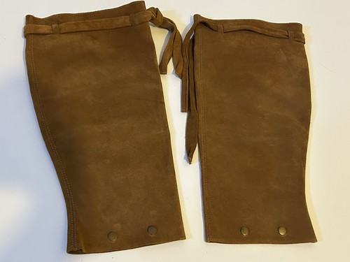 Vintage brown suede leather - brown,