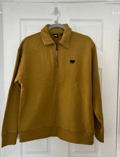 Levi's Gold Skateboarding Quarter Zip  Sweatshirt Size Small