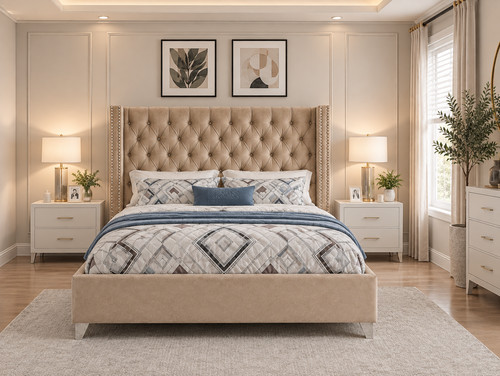 Manaco double beading bed - z&a,