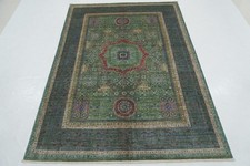 5x7 ft Green Mamluk Afghan