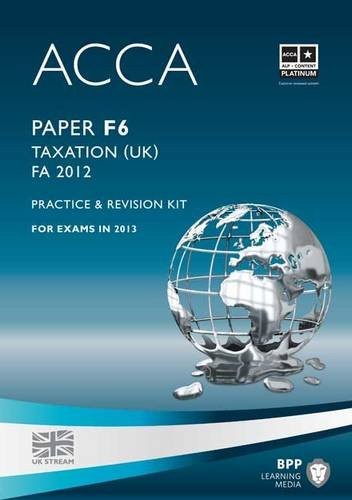 Acca taxation fa2012 - f6,