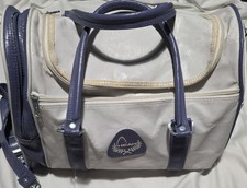 Vintage Head Gym Bag White & Lilac Holdall - Small 15"