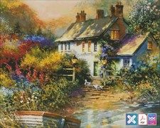 Spring Cottage 489 Chart Counted Cross Stitch Pattern