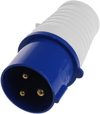 32 Amp 3 Pin Plug 220-250 Volt 2P+E Weatherproof IP44 32A Generator Heavy Duty