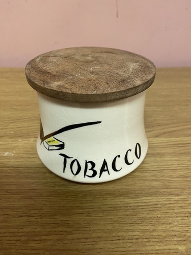 Vintage pottery lidded - ,