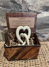 Soapstone Heart Love Knot in a