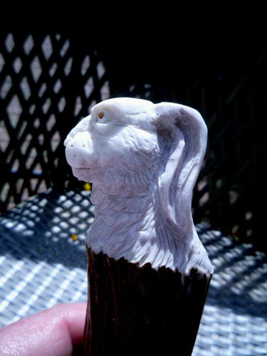Antler handle hare head - ,, stick