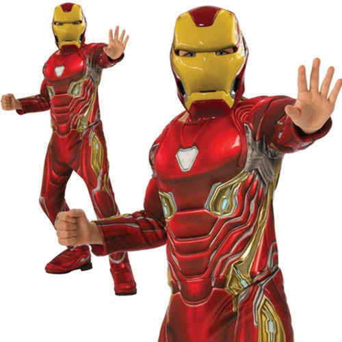 Iron man deluxe boys costume - deluxe,